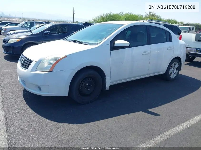 2008 Nissan Sentra 2.0S VIN: 3N1AB61E78L719288 Lot: 42627276