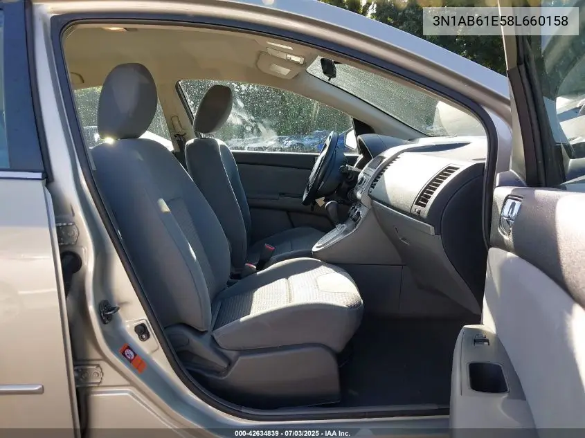 2008 Nissan Sentra 2.0S VIN: 3N1AB61E58L660158 Lot: 42634839
