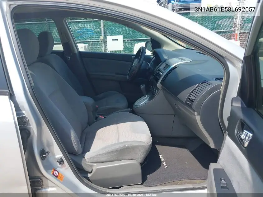 2008 Nissan Sentra 2.0S VIN: 3N1AB61E58L692057 Lot: 42638590