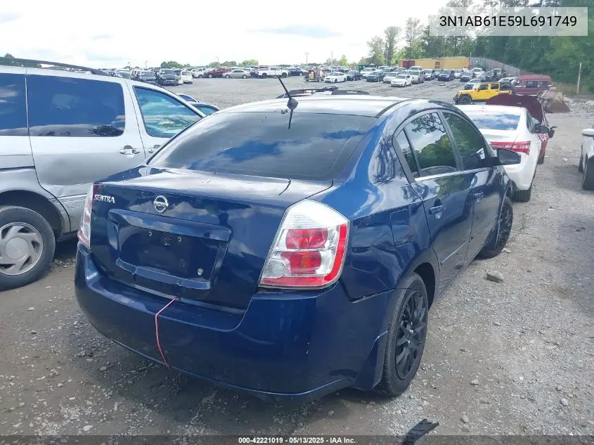 2009 Nissan Sentra 2.0S VIN: 3N1AB61E59L691749 Lot: 42221019