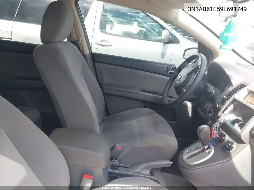 2009 Nissan Sentra 2.0S VIN: 3N1AB61E59L691749 Lot: 42221019