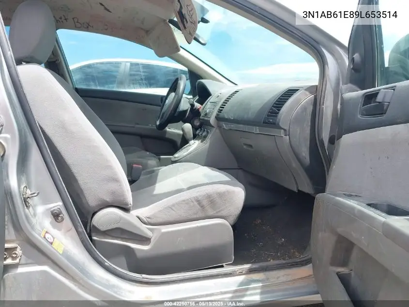 2009 Nissan Sentra 2.0 VIN: 3N1AB61E89L653514 Lot: 42250756