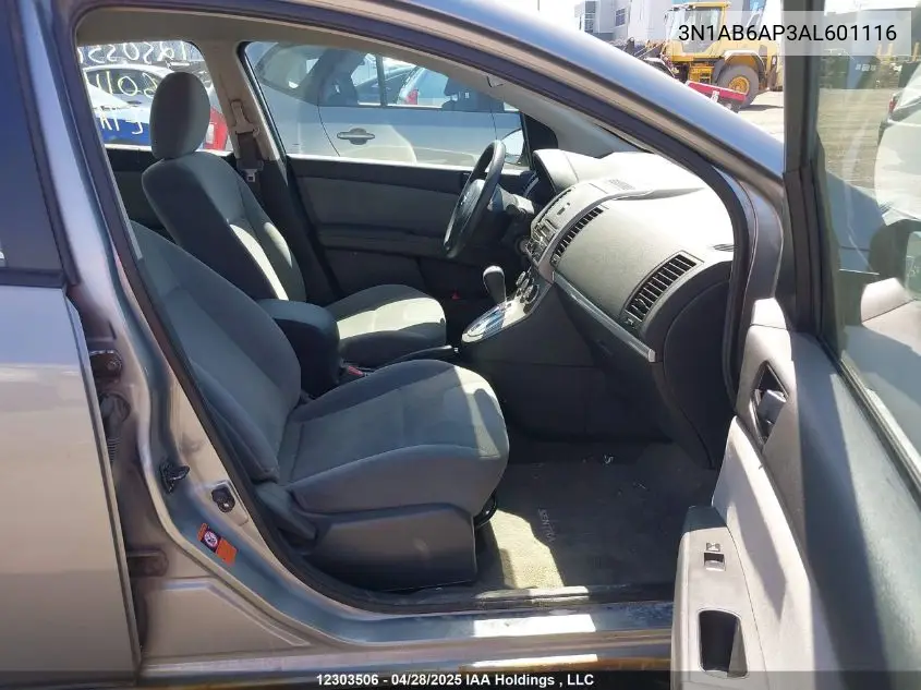 2010 Nissan Sentra VIN: 3N1AB6AP3AL601116 Lot: 12303506
