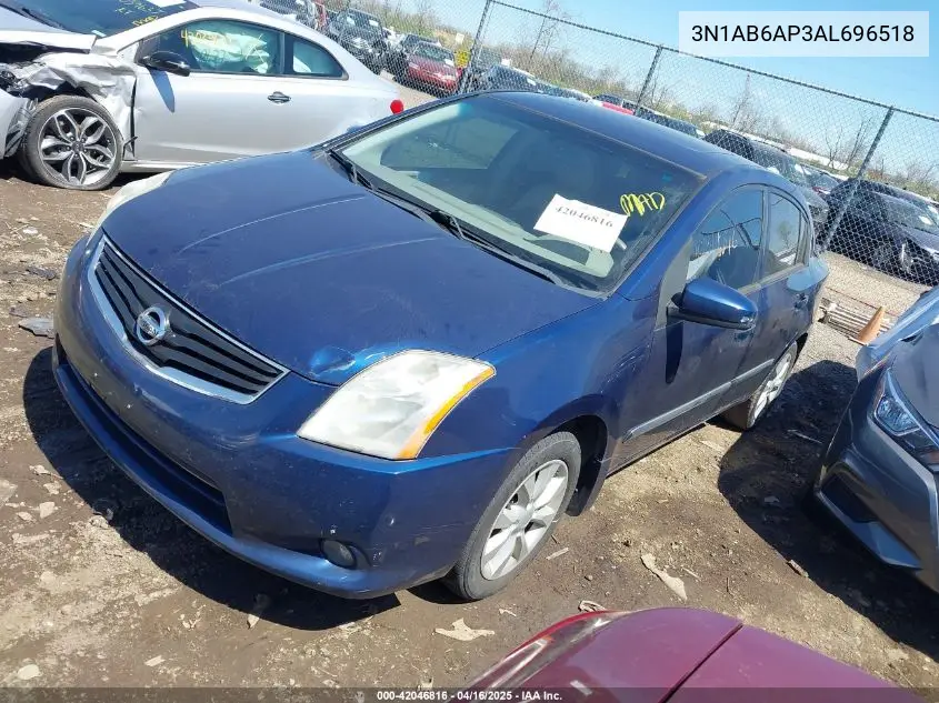 2010 Nissan Sentra 2.0Sl VIN: 3N1AB6AP3AL696518 Lot: 42046816