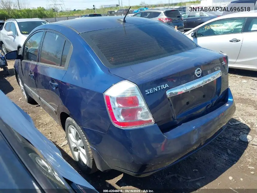 2010 Nissan Sentra 2.0Sl VIN: 3N1AB6AP3AL696518 Lot: 42046816