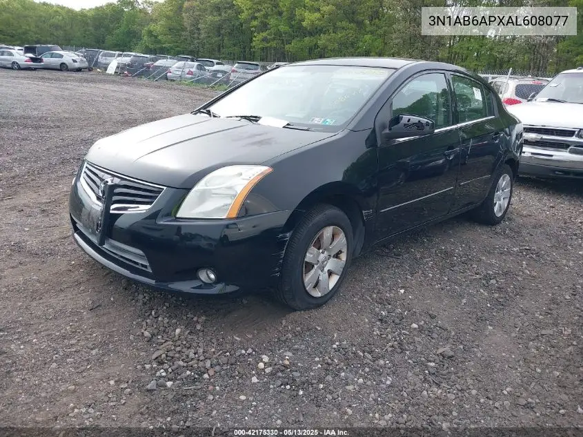 2010 Nissan Sentra 2.0 VIN: 3N1AB6APXAL608077 Lot: 42175330