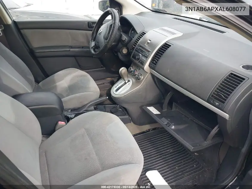 2010 Nissan Sentra 2.0 VIN: 3N1AB6APXAL608077 Lot: 42175330