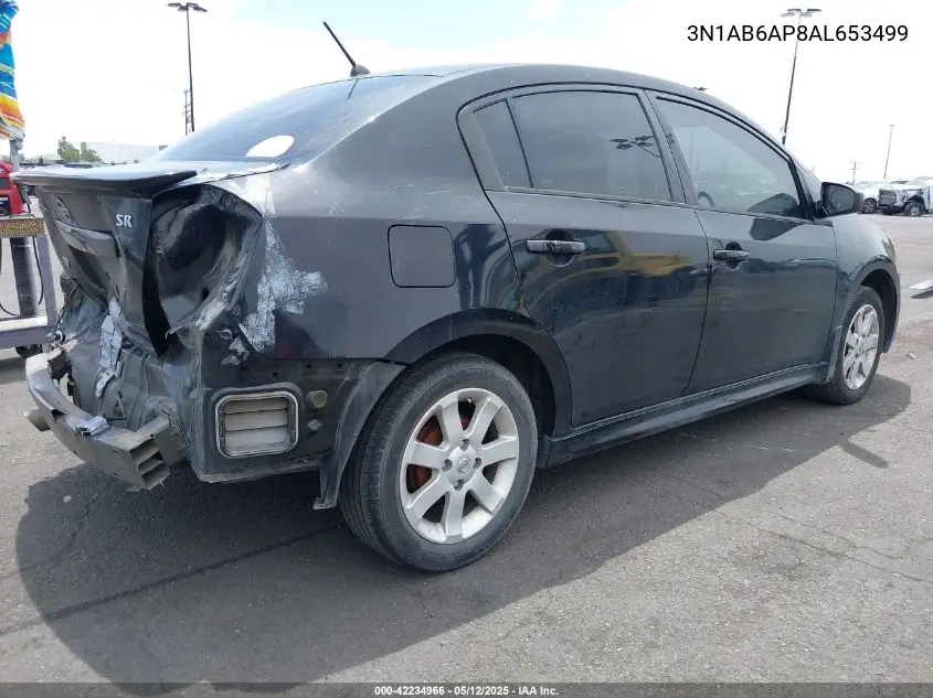 2010 Nissan Sentra 2.0Sr VIN: 3N1AB6AP8AL653499 Lot: 42234966