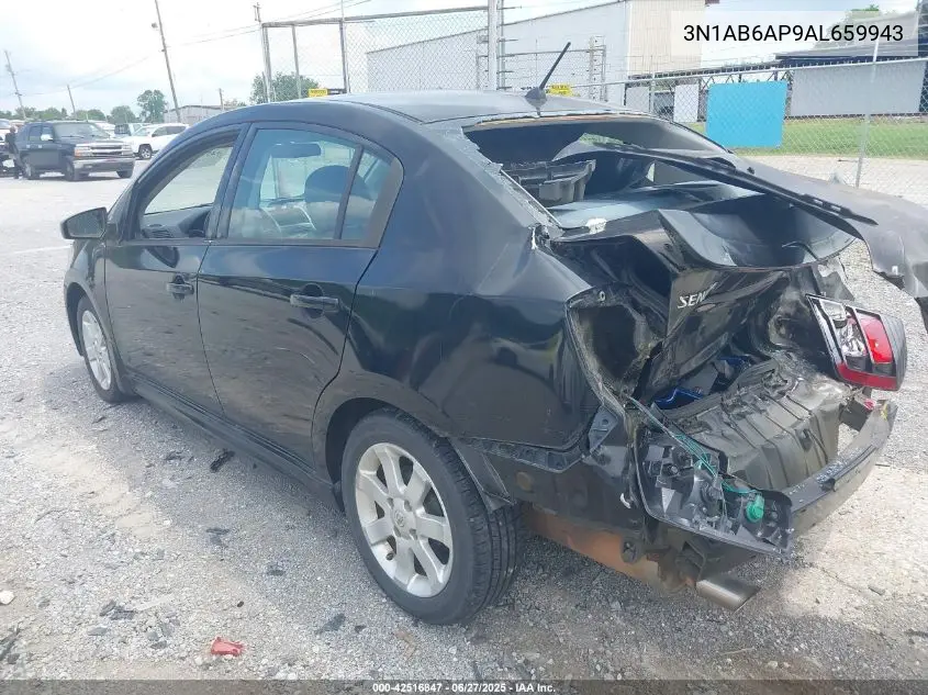 2010 Nissan Sentra 2.0/2.0S/Sr/2.0Sl VIN: 3N1AB6AP9AL659943 Lot: 42516847