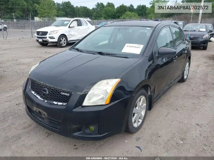 2010 Nissan Sentra 2.0Sr VIN: 3N1AB6AP8AL702572 Lot: 42605666
