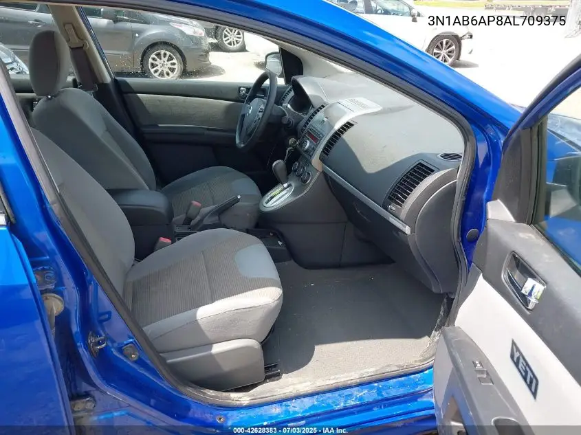 2010 Nissan Sentra 2.0Sr VIN: 3N1AB6AP8AL709375 Lot: 42628383