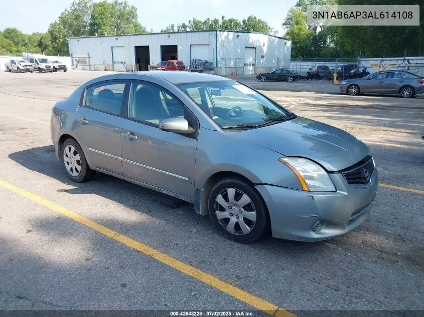 2010 Nissan Sentra 2.0S VIN: 3N1AB6AP3AL614108 Lot: 42643228