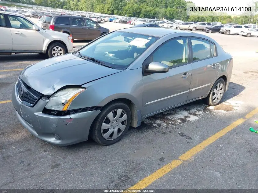 2010 Nissan Sentra 2.0S VIN: 3N1AB6AP3AL614108 Lot: 42643228