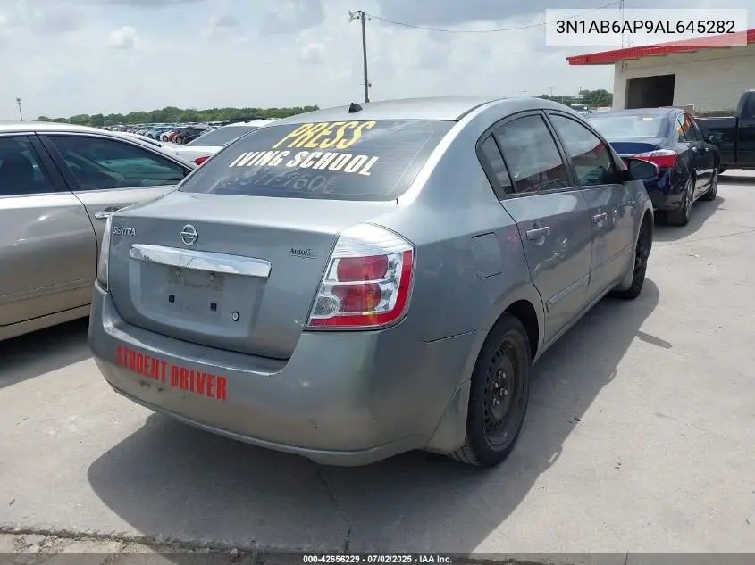 2010 Nissan Sentra 2.0S VIN: 3N1AB6AP9AL645282 Lot: 42656229