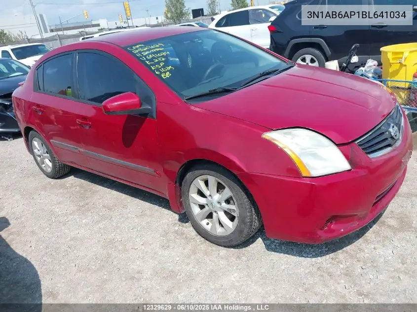 2011 Nissan Sentra 2.0/2.0S/Sr/2.0Sl VIN: 3N1AB6AP1BL641034 Lot: 12329629