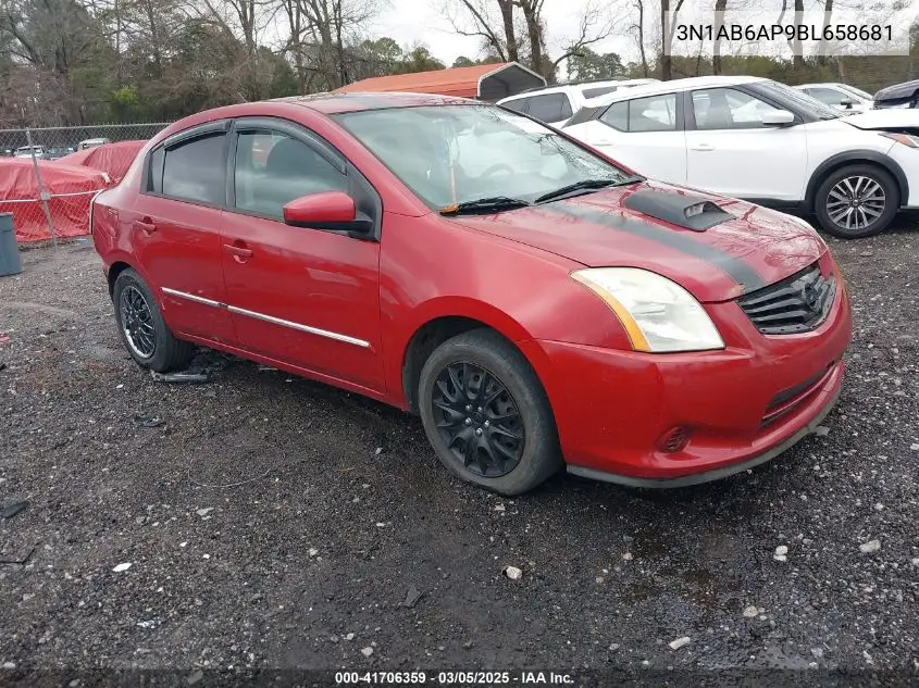 2011 Nissan Sentra 2.0S VIN: 3N1AB6AP9BL658681 Lot: 41706359