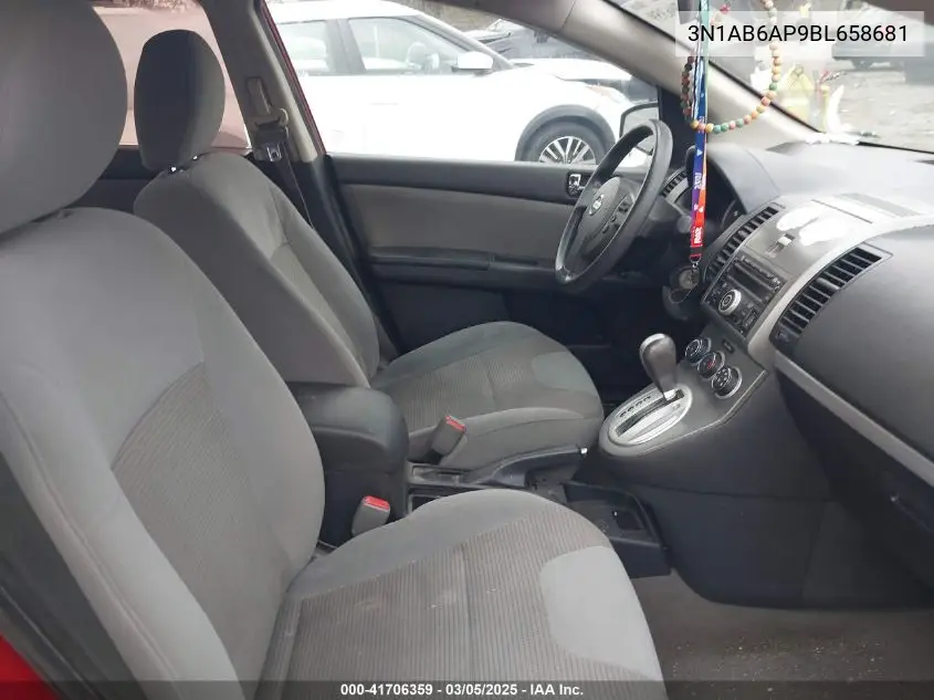 2011 Nissan Sentra 2.0S VIN: 3N1AB6AP9BL658681 Lot: 41706359