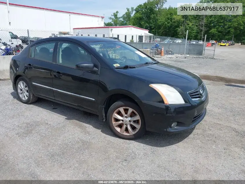 2011 Nissan Sentra 2.0Sl VIN: 3N1AB6AP6BL637917 Lot: 42123076