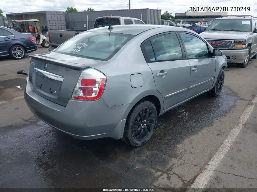 2011 Nissan Sentra 2.0S VIN: 3N1AB6AP7BL730249 Lot: 42228288