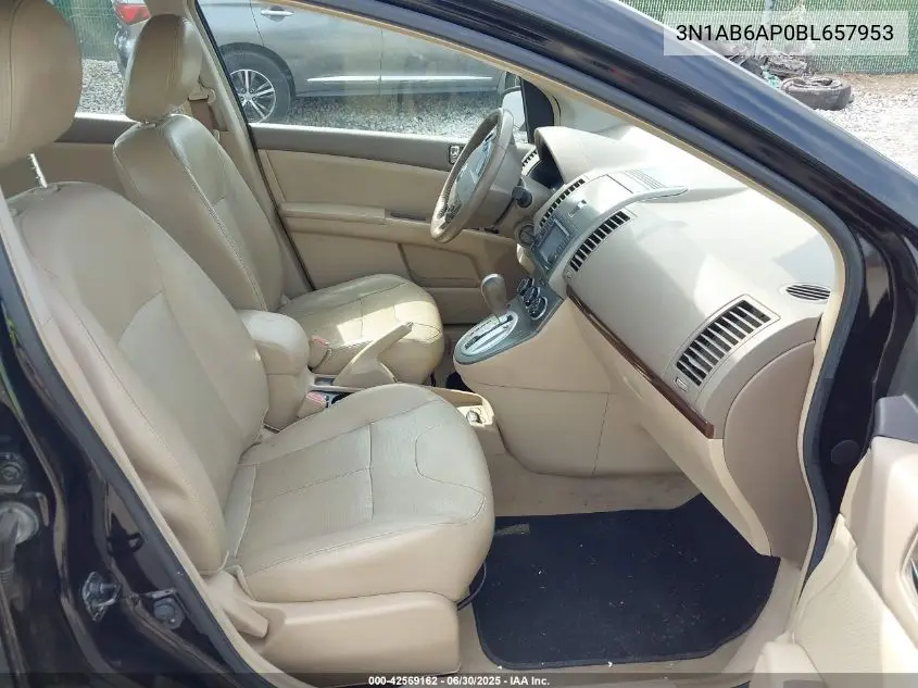 2011 Nissan Sentra 2.0Sl VIN: 3N1AB6AP0BL657953 Lot: 42569162