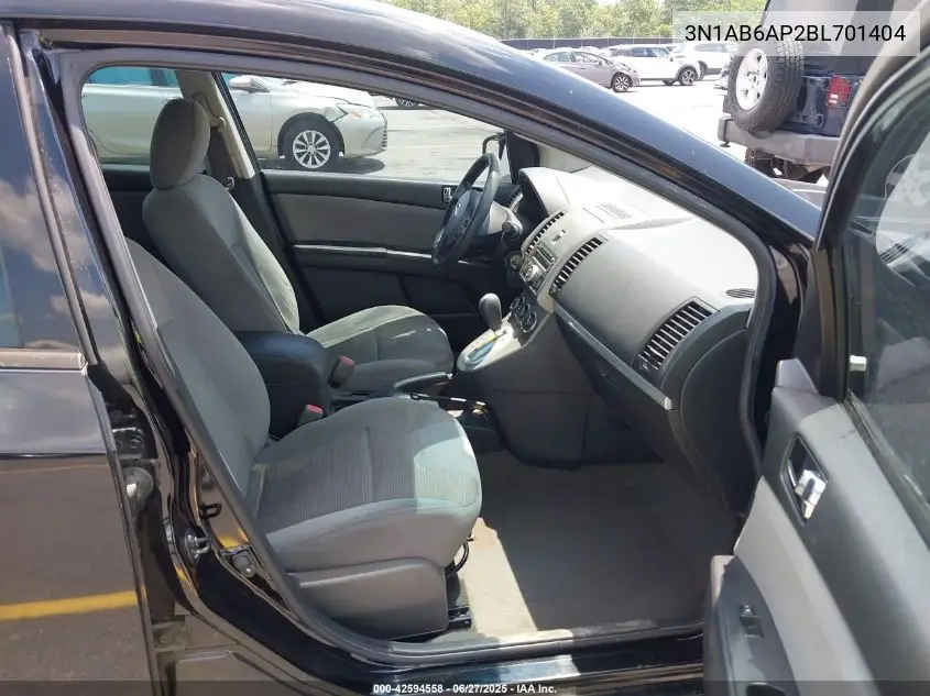 2011 Nissan Sentra 2.0Sr VIN: 3N1AB6AP2BL701404 Lot: 42594558