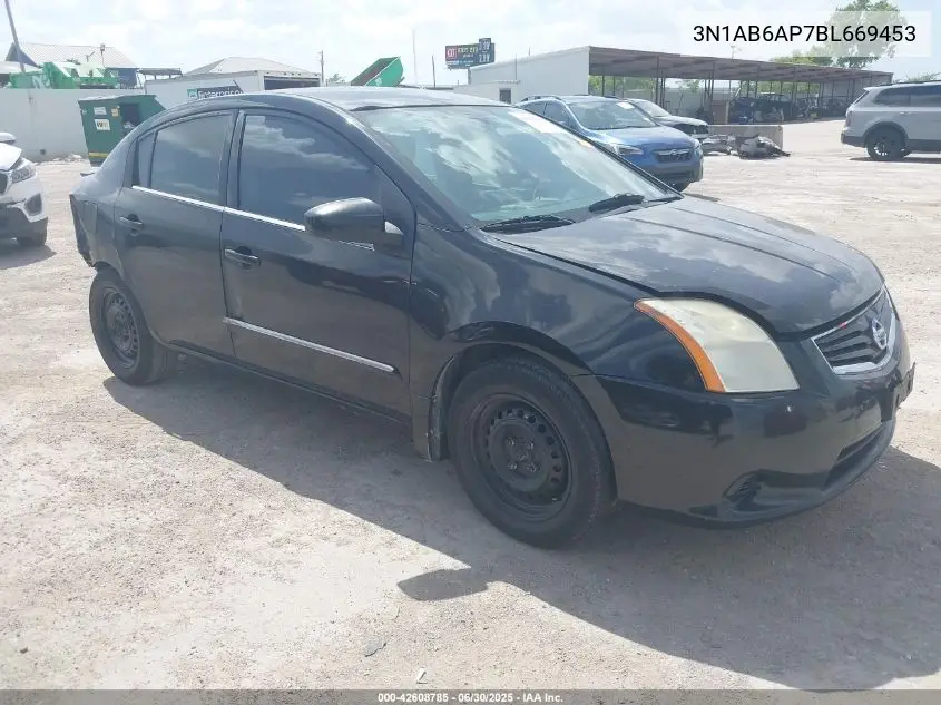 2011 Nissan Sentra 2.0S VIN: 3N1AB6AP7BL669453 Lot: 42608785