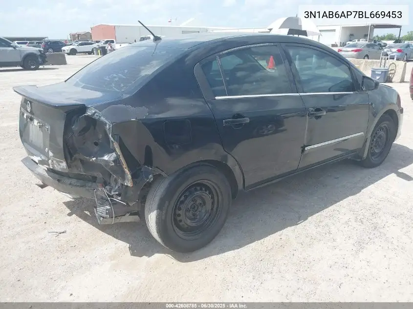 2011 Nissan Sentra 2.0S VIN: 3N1AB6AP7BL669453 Lot: 42608785
