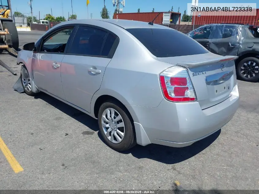2011 Nissan Sentra 2.0 VIN: 3N1AB6AP4BL723338 Lot: 42618356
