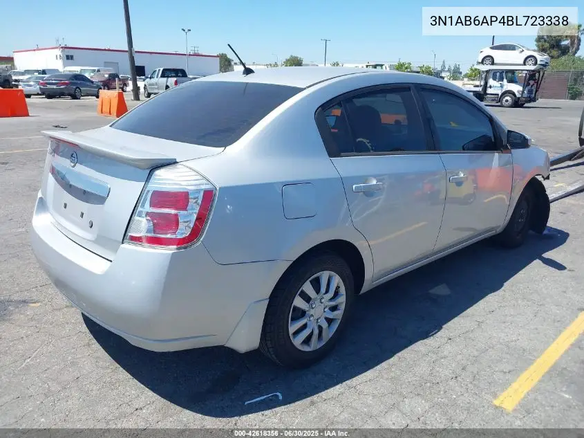2011 Nissan Sentra 2.0 VIN: 3N1AB6AP4BL723338 Lot: 42618356