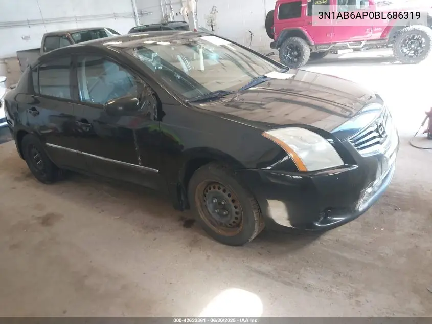 2011 Nissan Sentra 2.0S VIN: 3N1AB6AP0BL686319 Lot: 42622361