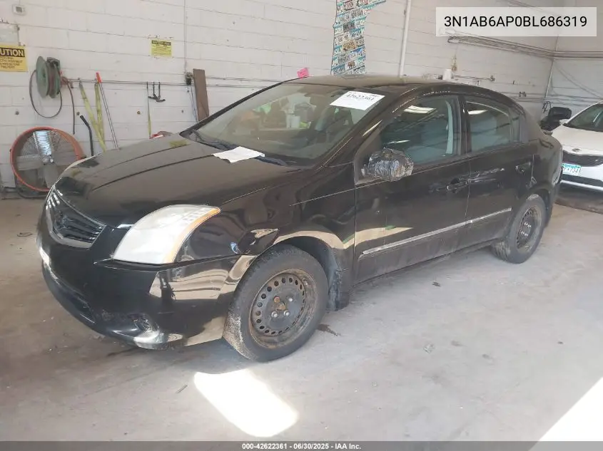 2011 Nissan Sentra 2.0S VIN: 3N1AB6AP0BL686319 Lot: 42622361