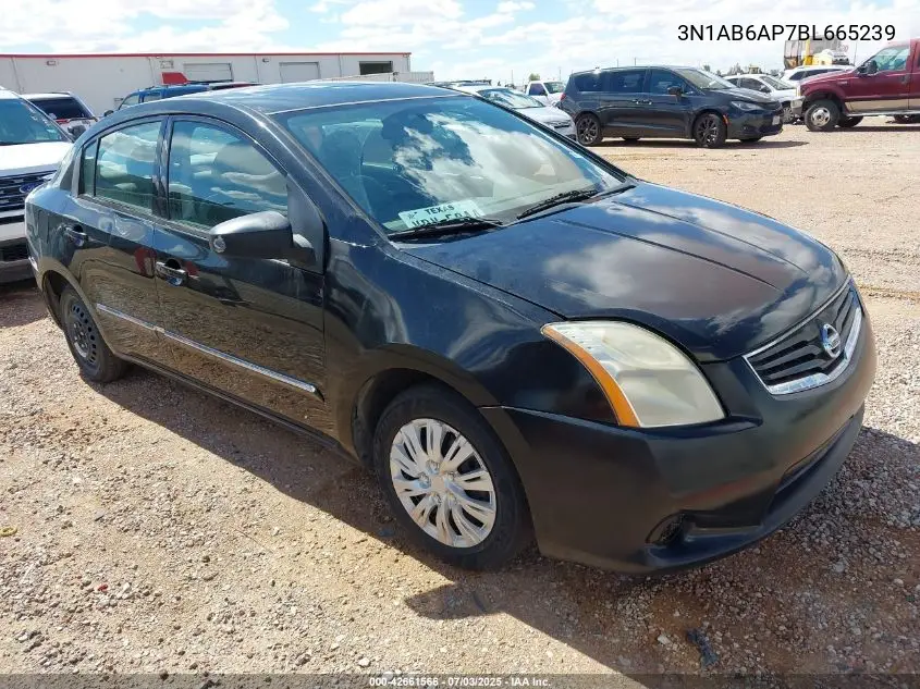 2011 Nissan Sentra 2.0Sl VIN: 3N1AB6AP7BL665239 Lot: 42661566