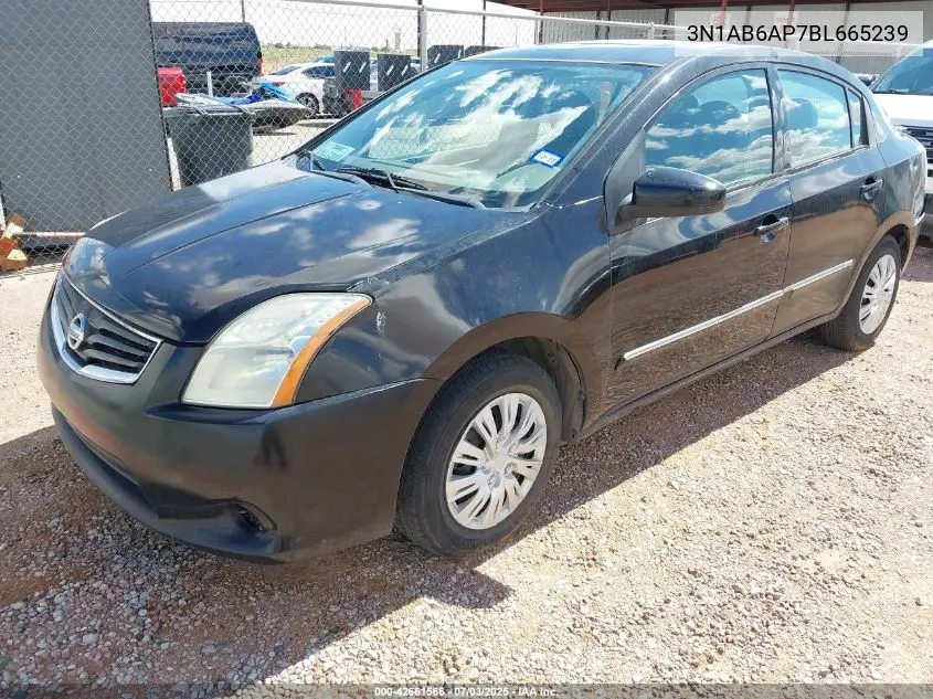 2011 Nissan Sentra 2.0Sl VIN: 3N1AB6AP7BL665239 Lot: 42661566