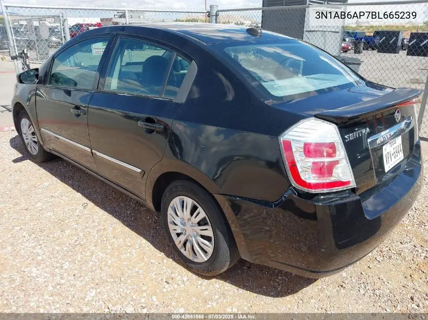 2011 Nissan Sentra 2.0Sl VIN: 3N1AB6AP7BL665239 Lot: 42661566