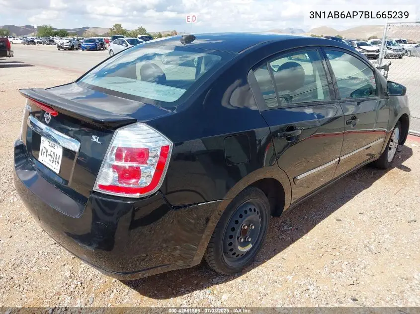 2011 Nissan Sentra 2.0Sl VIN: 3N1AB6AP7BL665239 Lot: 42661566