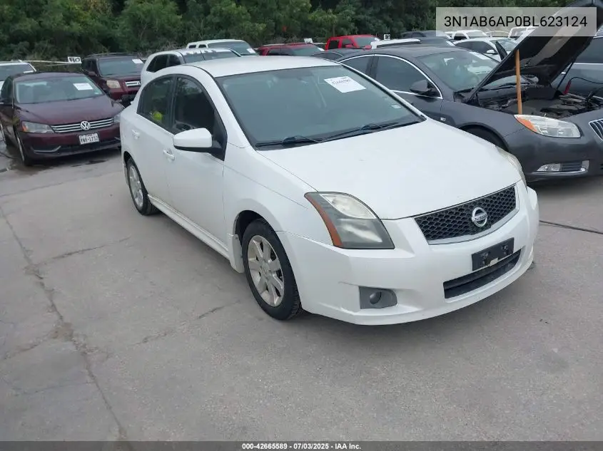 2011 Nissan Sentra 2.0Sr VIN: 3N1AB6AP0BL623124 Lot: 42665589