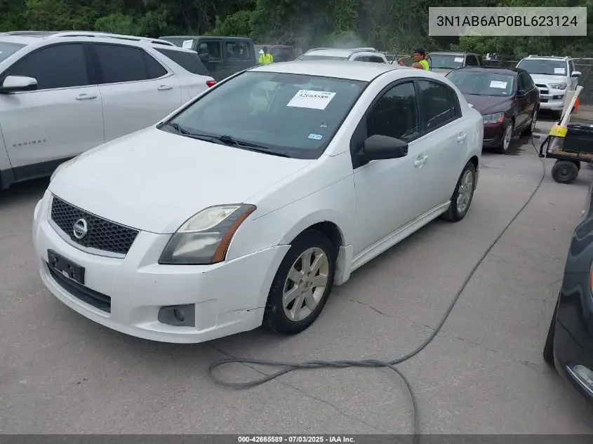 2011 Nissan Sentra 2.0Sr VIN: 3N1AB6AP0BL623124 Lot: 42665589