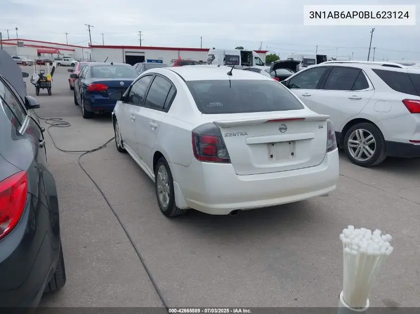 2011 Nissan Sentra 2.0Sr VIN: 3N1AB6AP0BL623124 Lot: 42665589