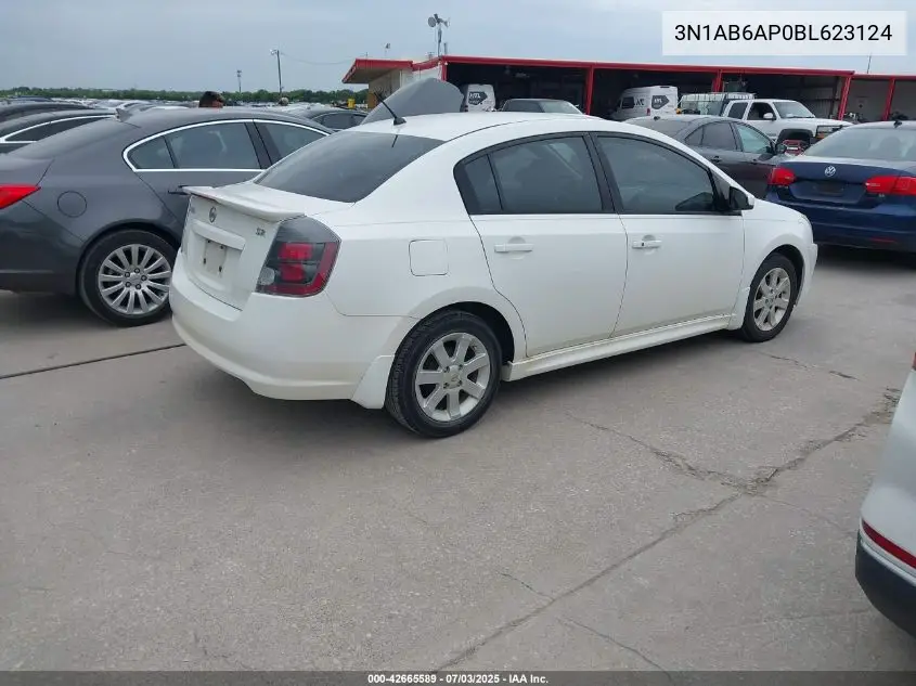 2011 Nissan Sentra 2.0Sr VIN: 3N1AB6AP0BL623124 Lot: 42665589