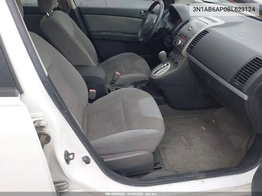 2011 Nissan Sentra 2.0Sr VIN: 3N1AB6AP0BL623124 Lot: 42665589