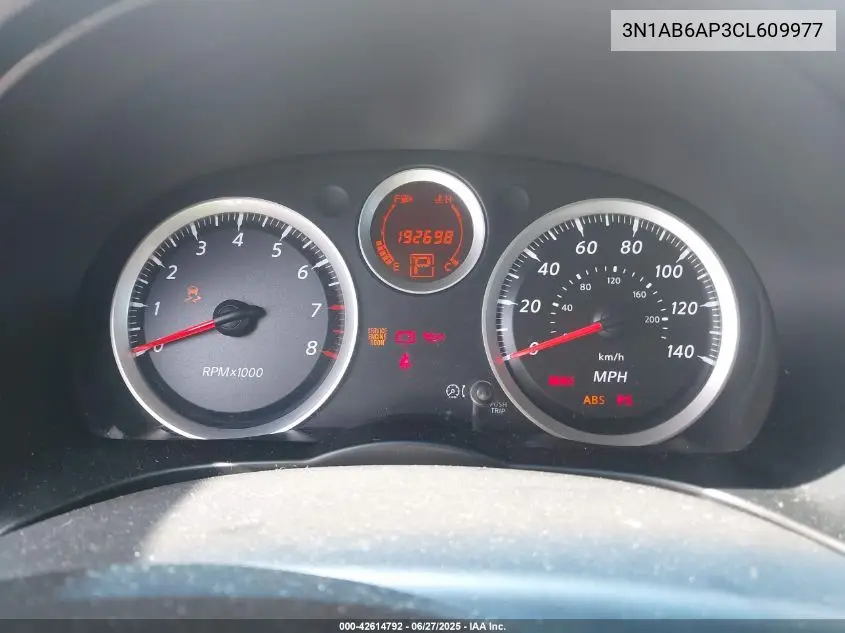 2012 Nissan Sentra 2.0 VIN: 3N1AB6AP3CL609977 Lot: 42614792