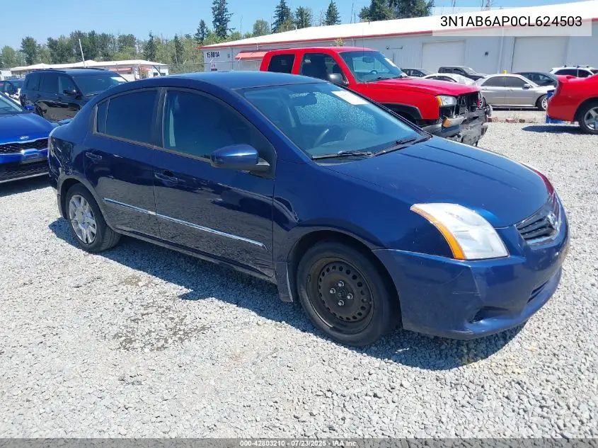 2012 Nissan Sentra 2.0 S VIN: 3N1AB6AP0CL624503 Lot: 42803210