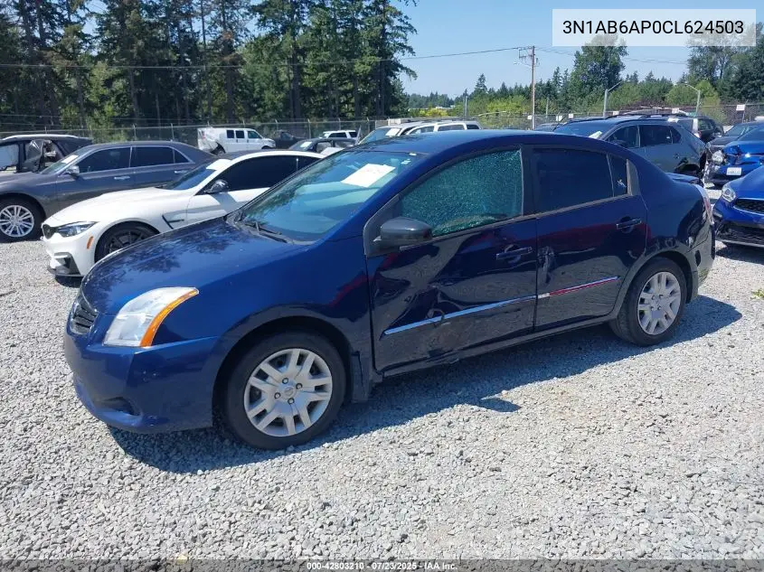 2012 Nissan Sentra 2.0 S VIN: 3N1AB6AP0CL624503 Lot: 42803210