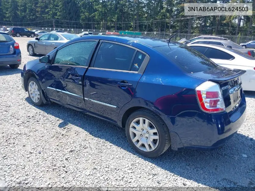 2012 Nissan Sentra 2.0 S VIN: 3N1AB6AP0CL624503 Lot: 42803210