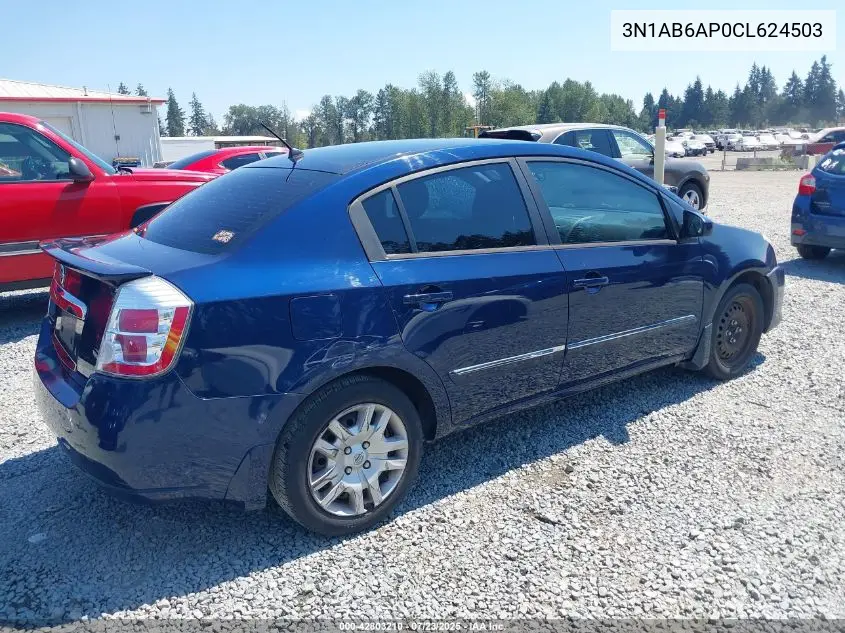 2012 Nissan Sentra 2.0 S VIN: 3N1AB6AP0CL624503 Lot: 42803210