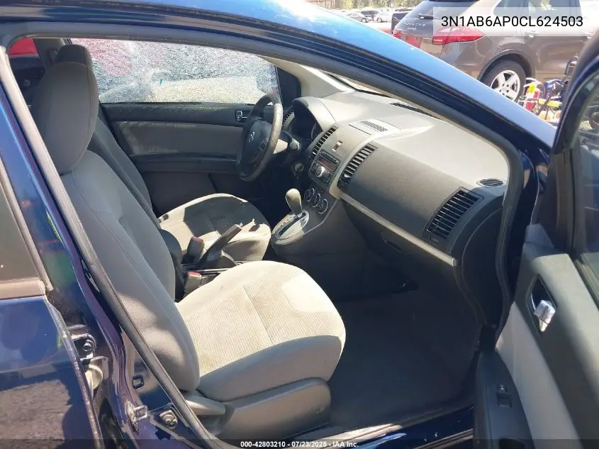 2012 Nissan Sentra 2.0 S VIN: 3N1AB6AP0CL624503 Lot: 42803210