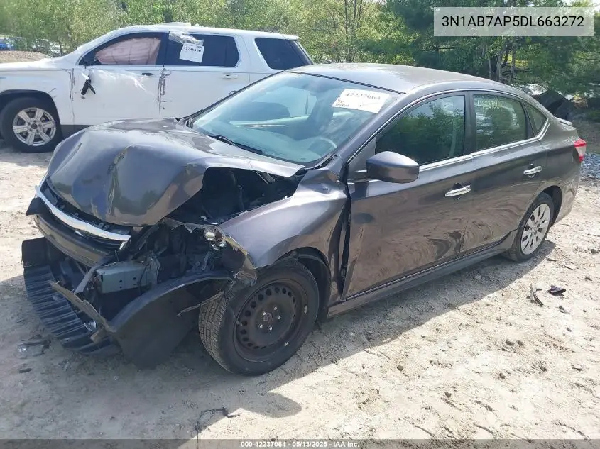 2013 Nissan Sentra Sr VIN: 3N1AB7AP5DL663272 Lot: 42237064