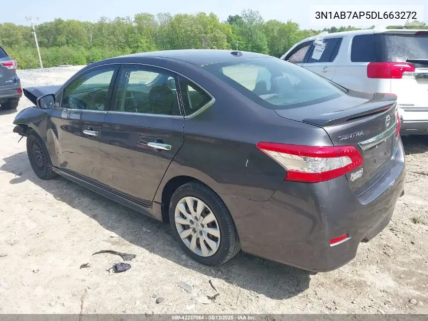 2013 Nissan Sentra Sr VIN: 3N1AB7AP5DL663272 Lot: 42237064
