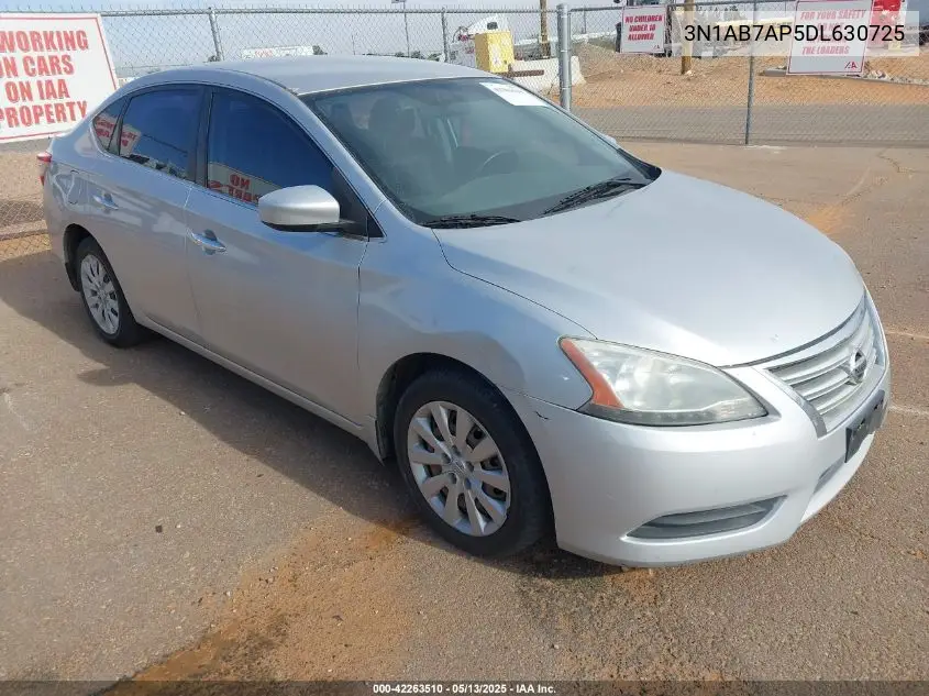 2013 Nissan Sentra Sv VIN: 3N1AB7AP5DL630725 Lot: 42263510