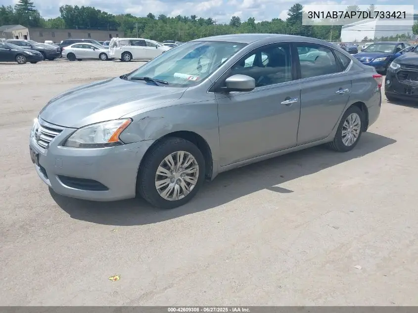 2013 Nissan Sentra Sv VIN: 3N1AB7AP7DL733421 Lot: 42609308